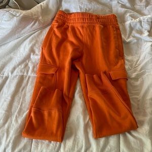 Orange sweatpants
